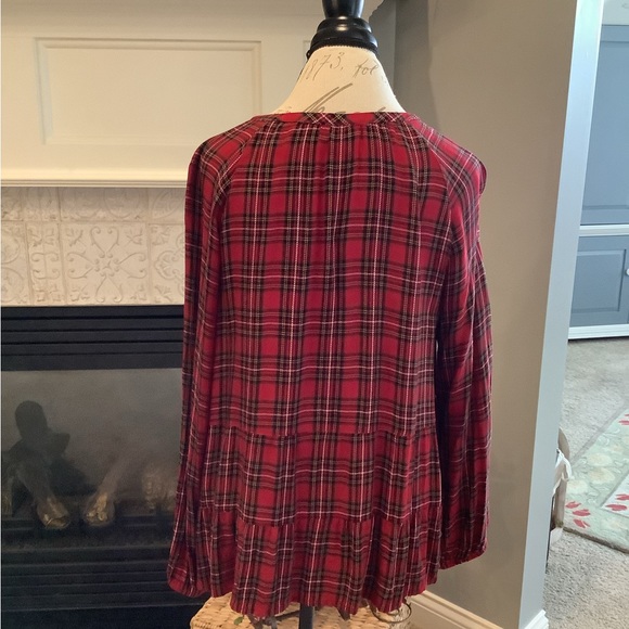 J. Jill Tartan Plaid Blouse - Picture 3 of 3